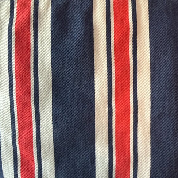 Urban Outfitters BDG jean jacket small red white and blue denim preppy stripes - Picture 6 of 12